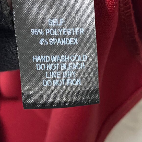 Lulus Dress Women Size M Love Me Completely Bodycon Deep Red Asymmetrical Hem - Picture 6 of 11